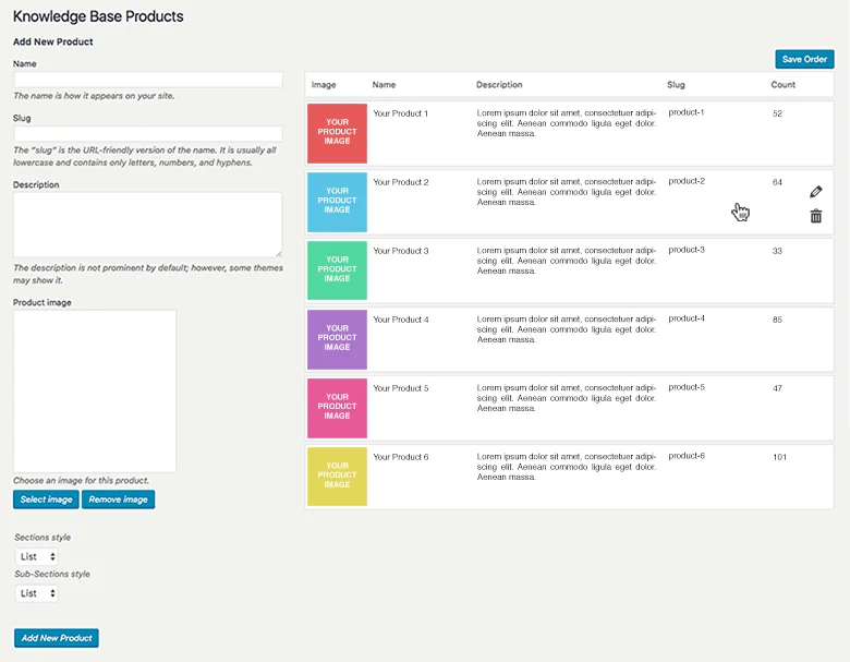 Adding knowledge bases