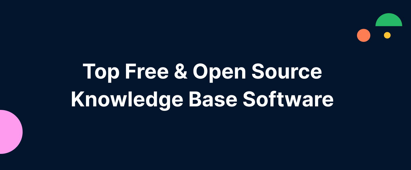 Top Free and Open Source Knowledge base software